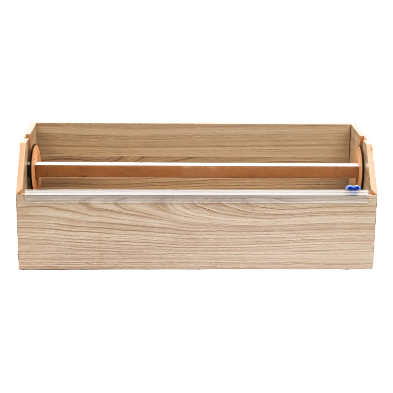 Ahşap Streç Film Folyo Kutusu Kayar Bıçaklı 30x1500 Cm Film Kesme Kutusu - ANGUN AMBALAJ (1)