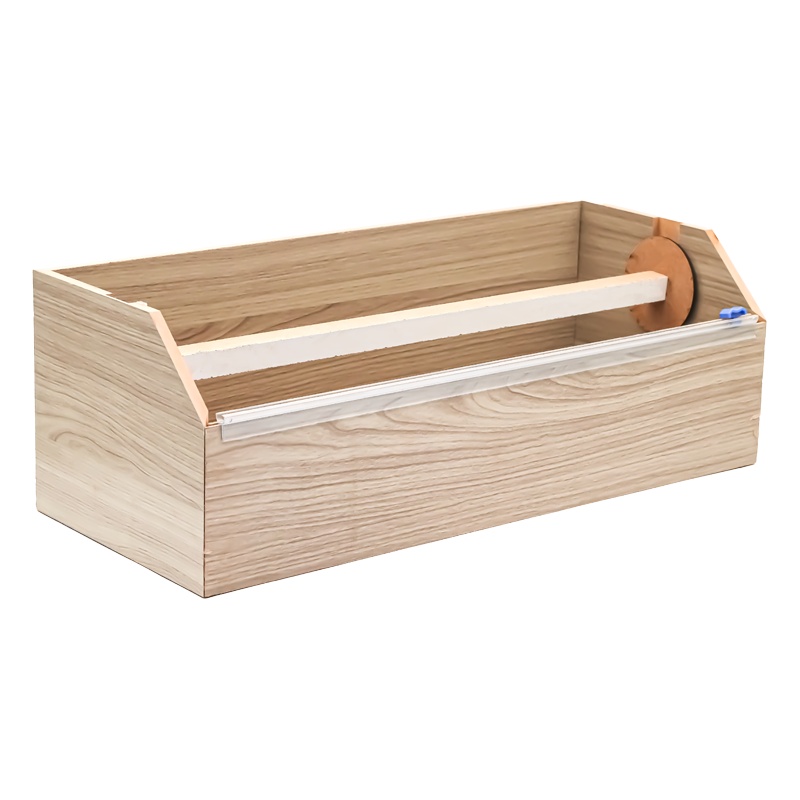 Ahşap Streç Film Folyo Kutusu Kayar Bıçaklı 45x1500 Cm Film Kesme Kutusu - ANGUN AMBALAJ