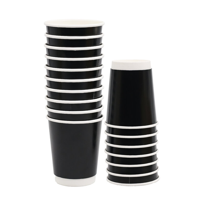 Akka Double Wall Karton Bardak 8 Oz Siyah 1000 Li - 1