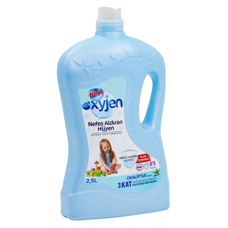 Bingo Oxyjen Okaliptus Kokulu Hipoalerjenik Hijyenik Yüzey Temizlyici 2,5 L - Focus