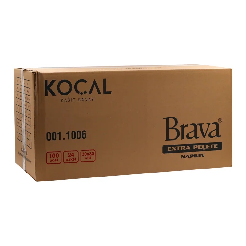 Brava Extra Peçete 100 Lü 24 Paket 30x30 Cm Koçal - 4