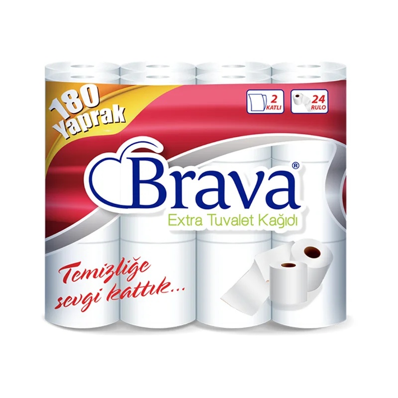 Brava Extra Tuvalet Kağıdı 24 Lü 3 Paket Koçal 24x3 - 1