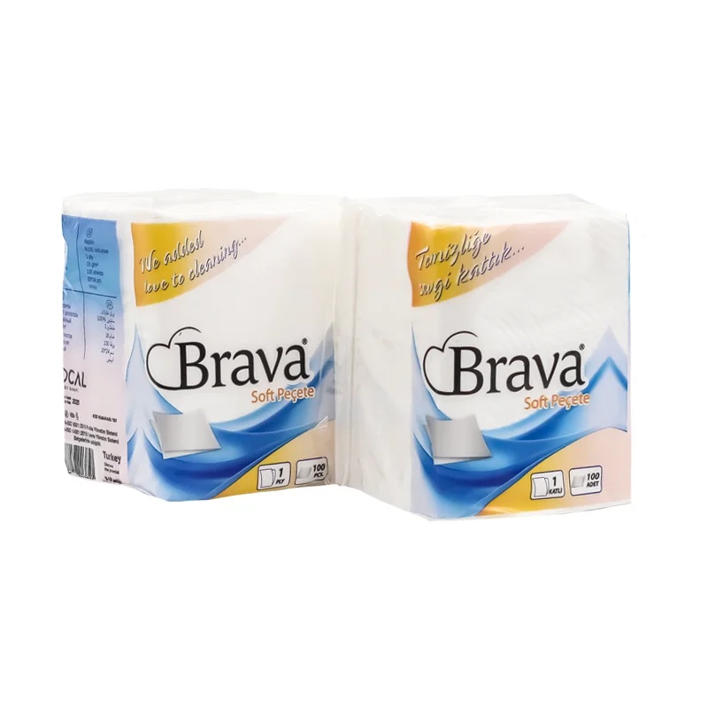 Brava Soft Peçete 100 Lü 32 Paket 20x24 Cm Koçal - 4