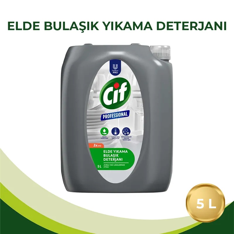 Cif Professional Bulaşık Deterjanı Elde Yıkama 5L - 5Kg U-Pro - CİF (1)