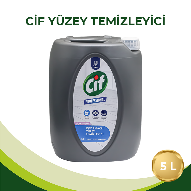 Cif Professional Çok Amaçlı Yüzey Temizleyici 5L - 5Kg U-Pro - 2