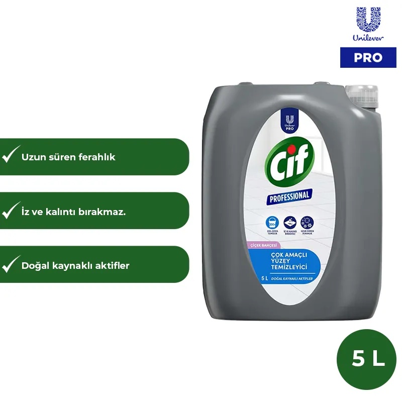 Cif Professional Çok Amaçlı Yüzey Temizleyici 5L - 5Kg U-Pro - CİF