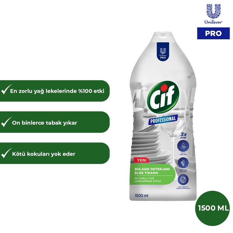 Cif Professional Elde Bulaşık Detrjanı 1500 Ml U-Pro - CİF