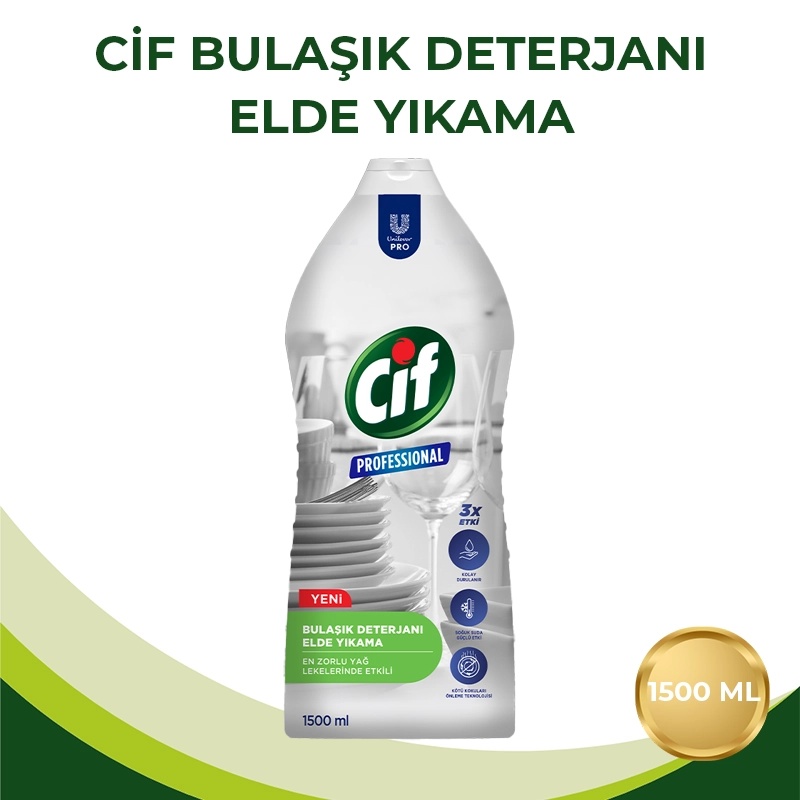 Cif Professional Elde Bulaşık Detrjanı 1500 Ml U-Pro - CİF (1)