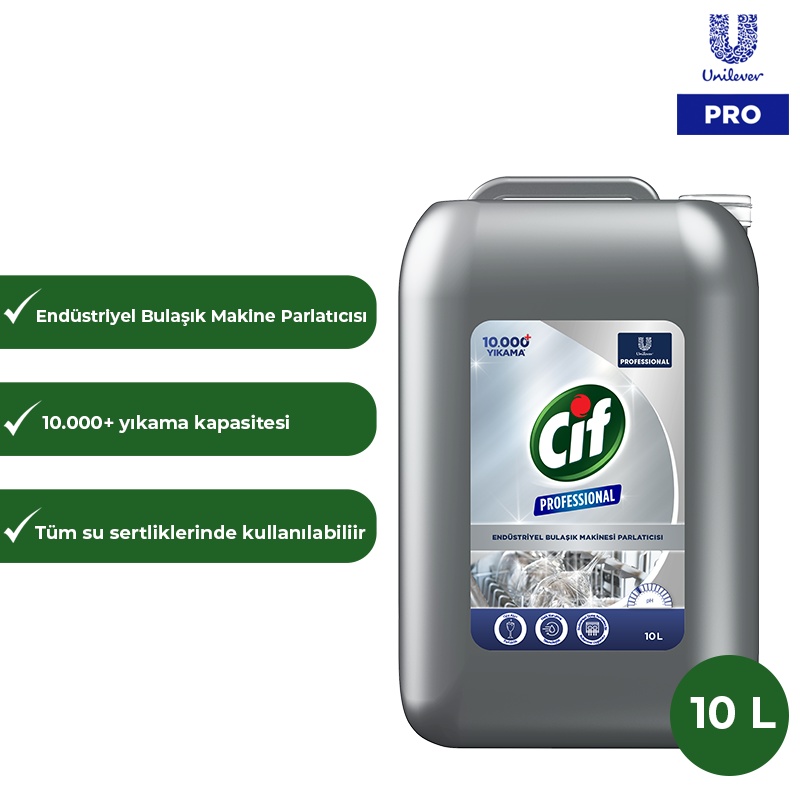 Cif Professional Endüstriyel Bulaşık Makinesi Parlatıcısı 10L - CİF