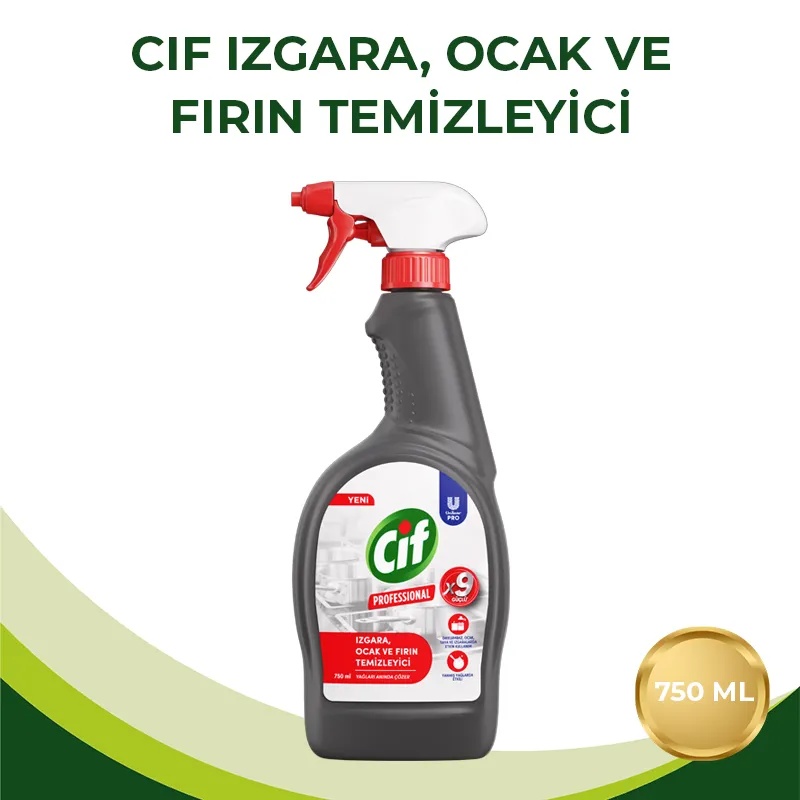 Cif Professional Fırın Ocak Izgara Temizleyici Sprey 750 ML - CİF (1)