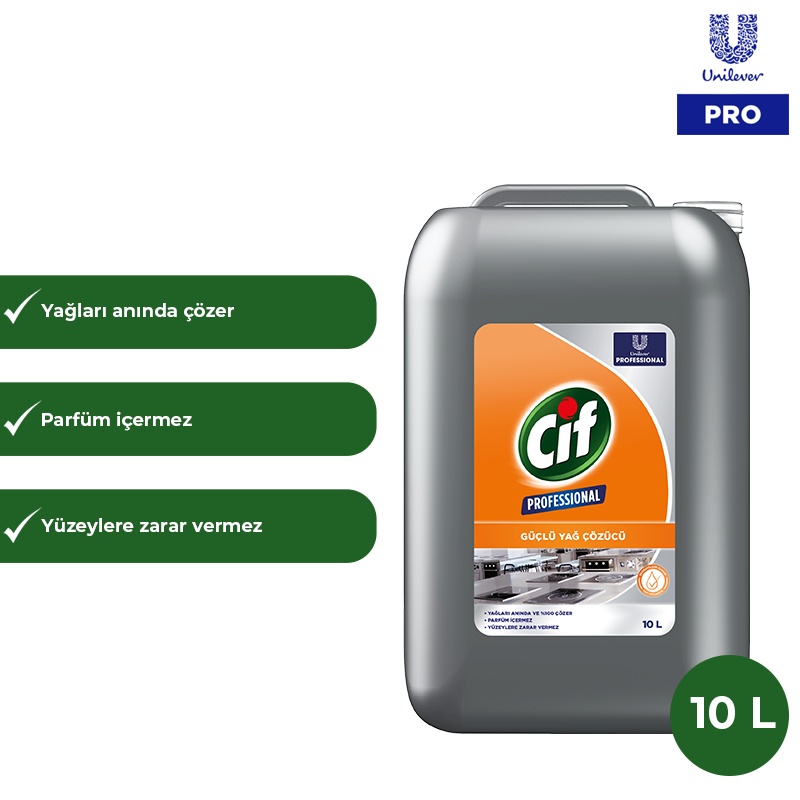 Cif Professional Güçlü Yağ Çözücü 10 Litre - CİF