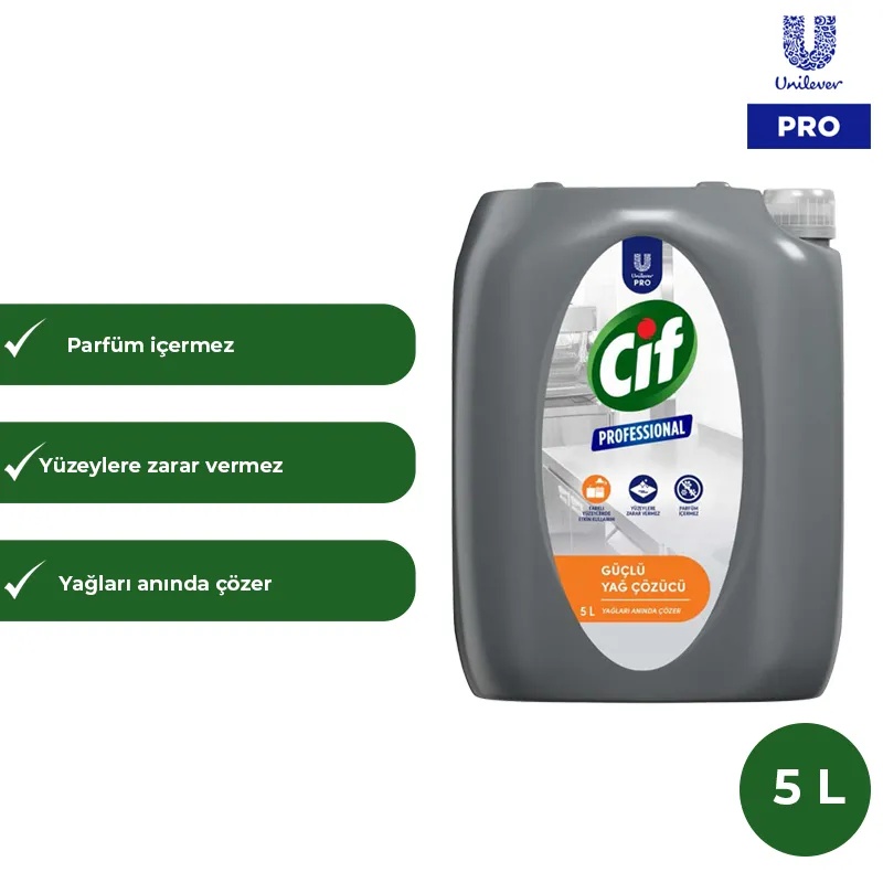 Cif Professional Güçlü Yağ Çözücü 5 Litre - CİF