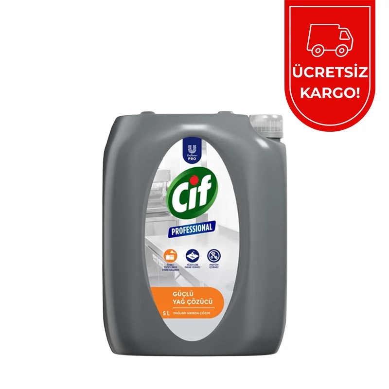 Cif Professional Güçlü Yağ Çözücü 5 Litre Ücretsiz Kargo - CİF