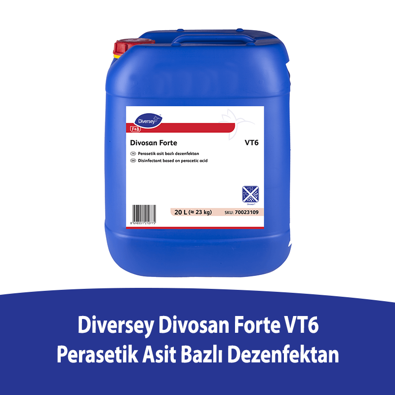 Diversey Divosan Forte VT6 Perasetik Asit Bazlı Dezenfektan 20L - 1