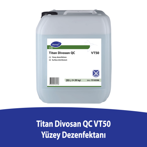 Diversey Divosan QC VT50 Açık Alan Yüzey Dezenfektanı 20L - 1