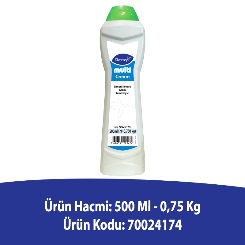 Diversey Multi Cream Limon Kokulu Krem Temizleyici 500 Ml - DIVERSEY (1)