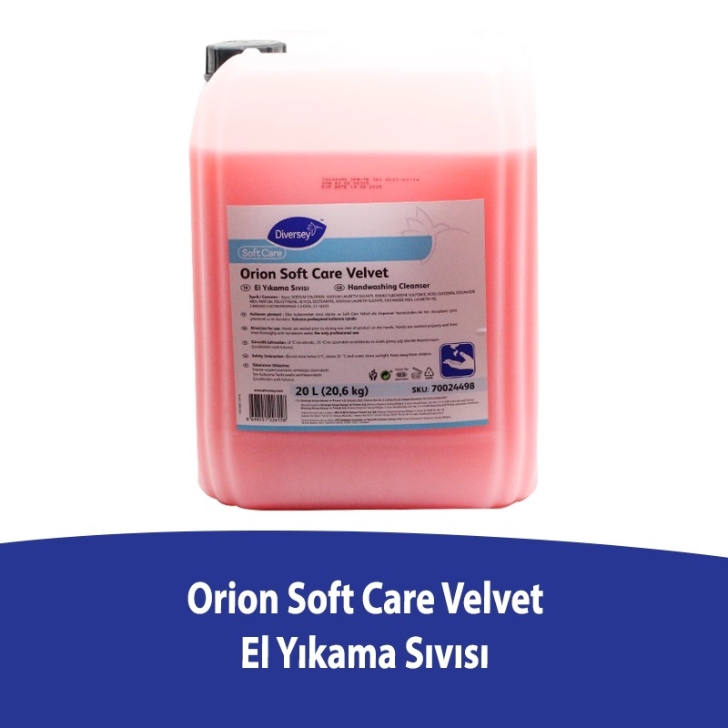Diversey Orion Soft Care Velvet 20 L El Yıkama Sıvısı - DIVERSEY