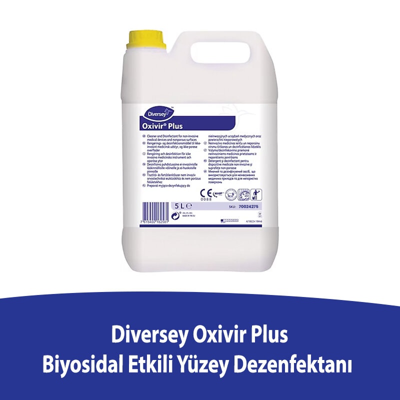 Diversey Oxivir Plus Biyosidal Etkili Yüzey Dezenfektanı 5 L/5,15 Kg - 1