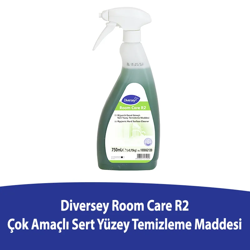 Diversey Room Care R2 Çok Amaçlı Hijyenik Yüzey Temizleyici 750 ML - 1