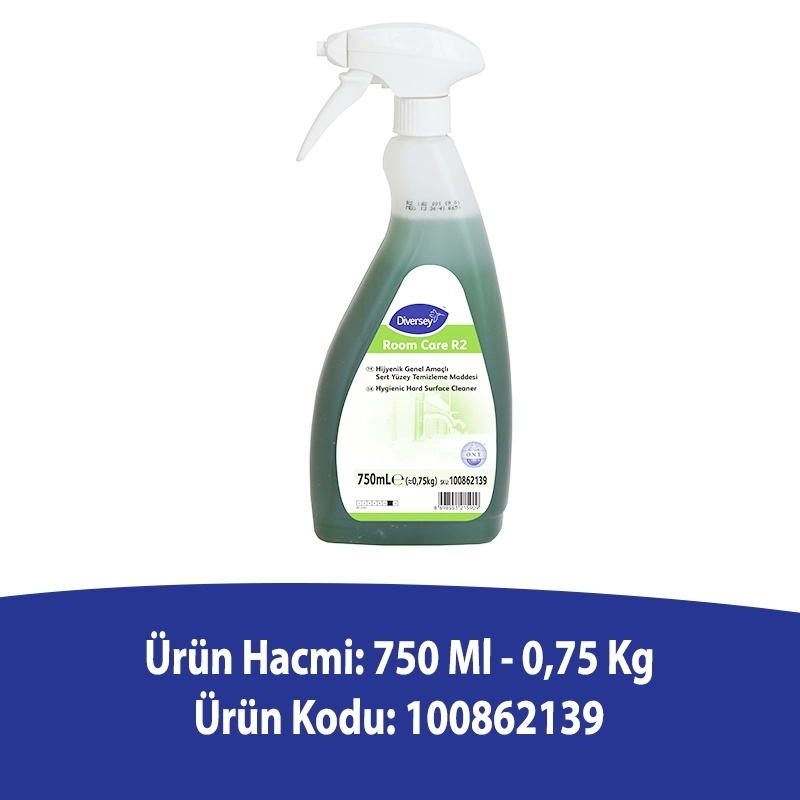 Diversey Room Care R2 Çok Amaçlı Hijyenik Yüzey Temizleyici 750 ML - DIVERSEY (1)