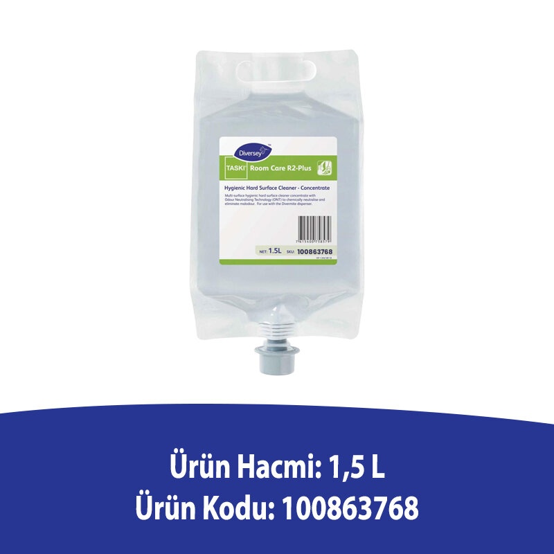 Diversey Room Care R2 Plus Çok Amaçlı Konsantre Yüzey Temizleyici 1,5 L - DIVERSEY (1)