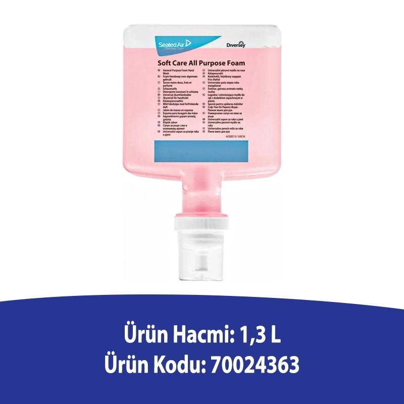 Diversey Soft Care All Purpose Foam Kartuş Köpük Sabun 1,3L - DIVERSEY (1)