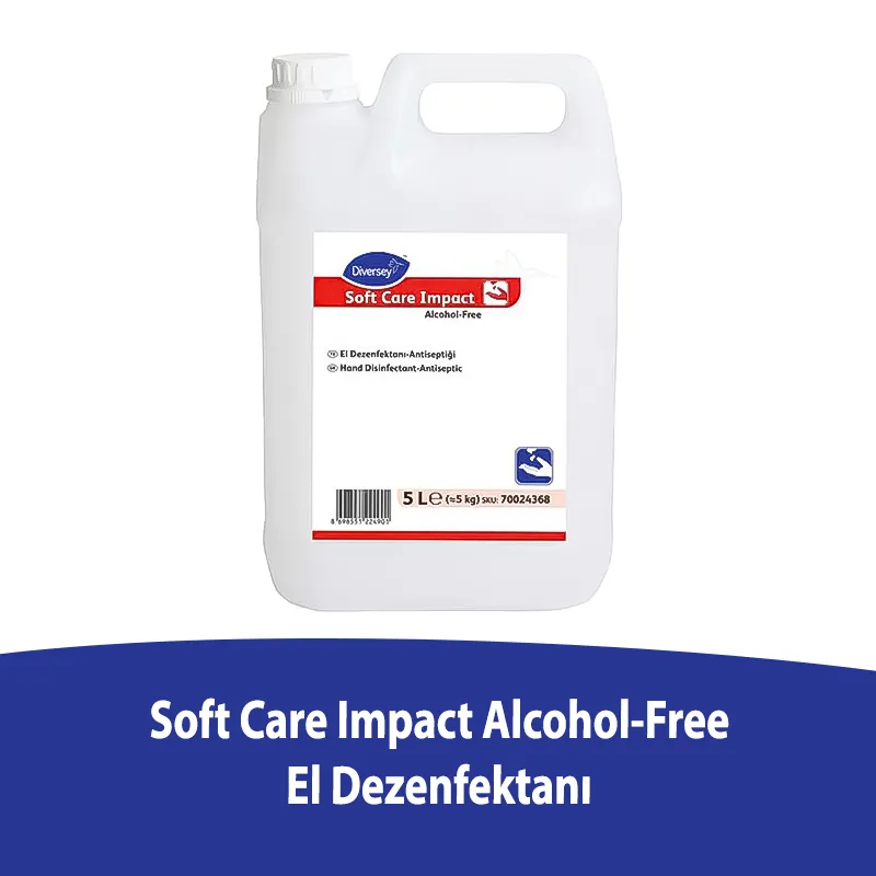 Diversey Soft Care Impact Alcohol-Free Alkolsüz El Dezenfektanı 5L- 5Kg - 1