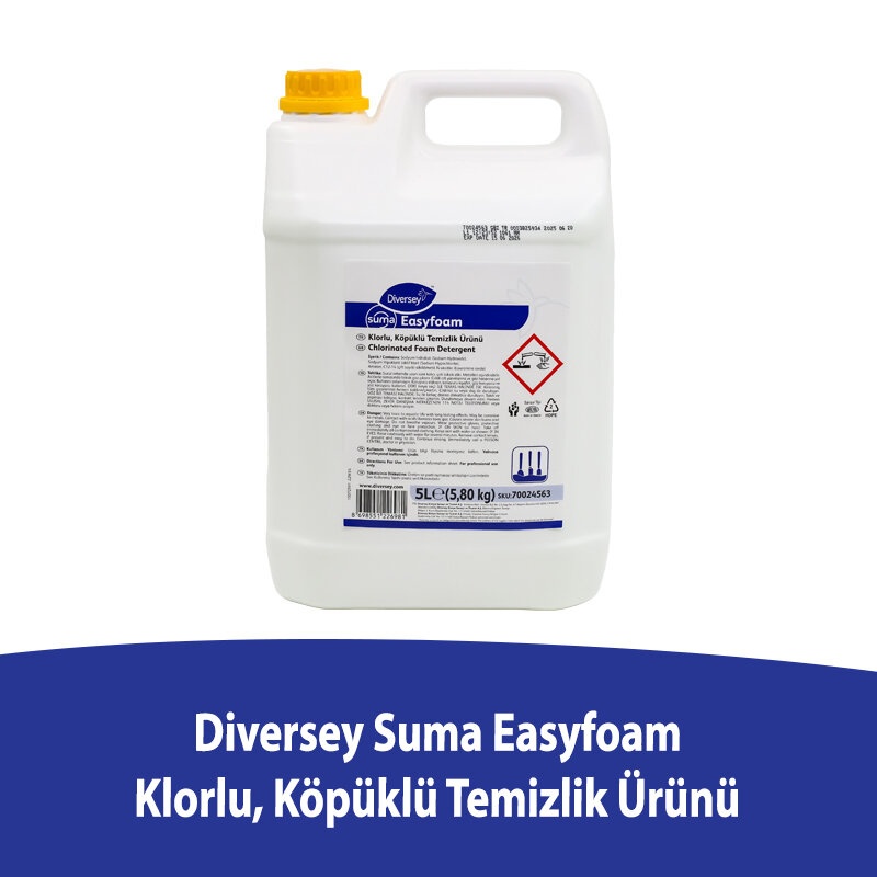Diversey Suma Easyfoam Klorlu Yağ Sökücü 5 L - 1