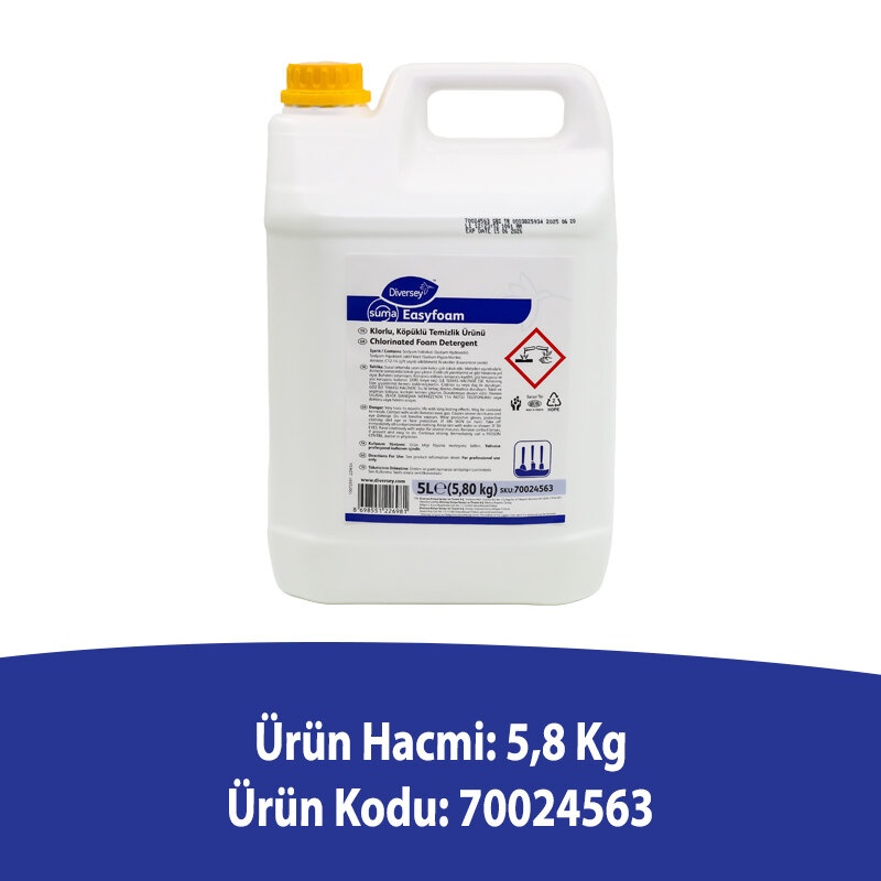 Diversey Suma Easyfoam Klorlu Yağ Sökücü 5 L - DIVERSEY (1)