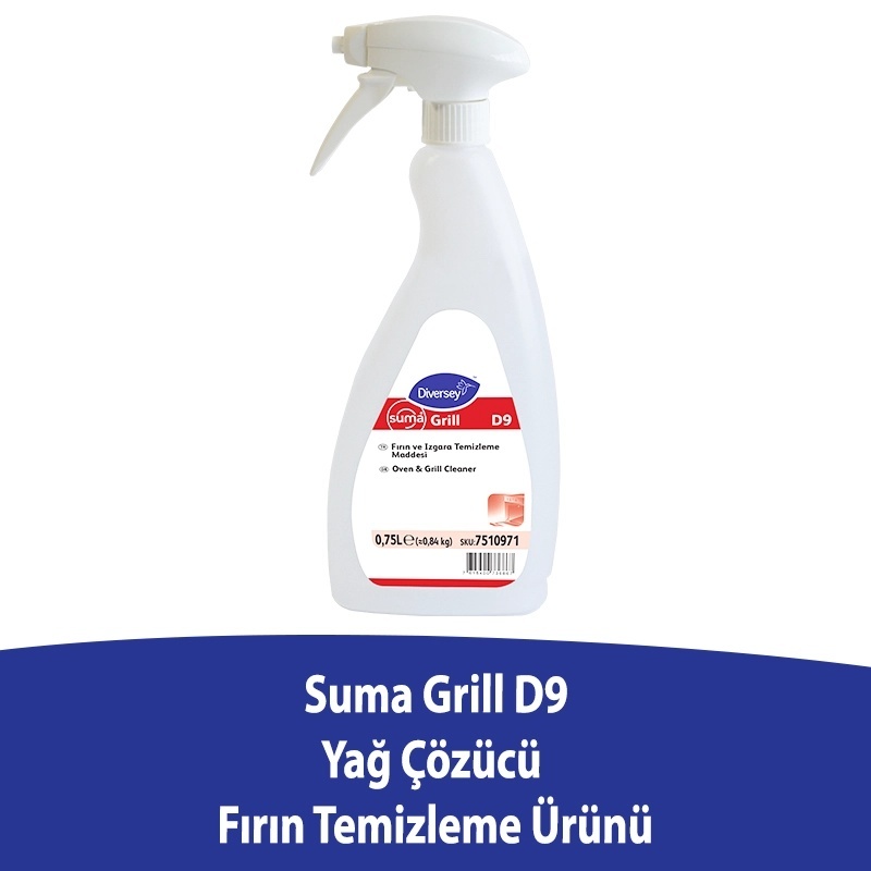 Diversey Suma Grill D9 Yağ Çözücü 750 Ml - DIVERSEY