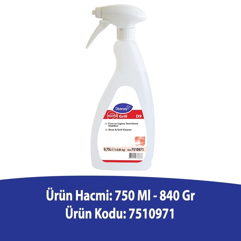 Diversey Suma Grill D9 Yağ Çözücü 750 Ml - DIVERSEY (1)