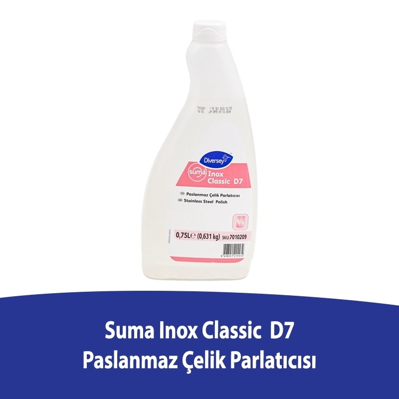 Diversey Suma Inox Classic D7 Paslanmaz Çelik Parlatıcısı 0,75 L - DIVERSEY
