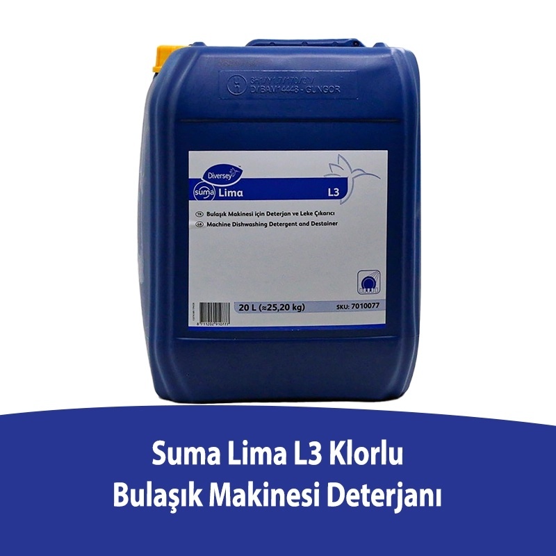 Diversey Suma Lima L3 Klorlu Bulaşık Makinesi Deterjanı 20 L - DIVERSEY