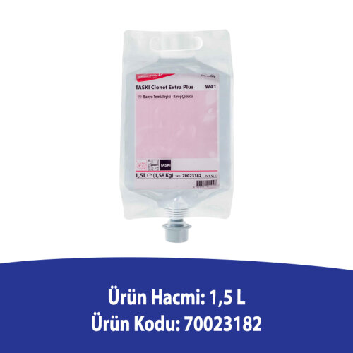 Diversey Taski Clonet Extra Plus W41 Banyo Temizleyici ve Kireç Çözücü 1,5 L - DIVERSEY (1)