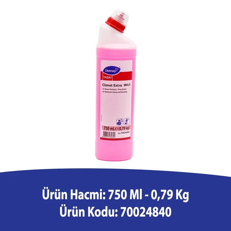 Diversey Taski Clonet Extra W41 Banyo Temizleyici ve Kireç Çözücü 750 ML - DIVERSEY (1)