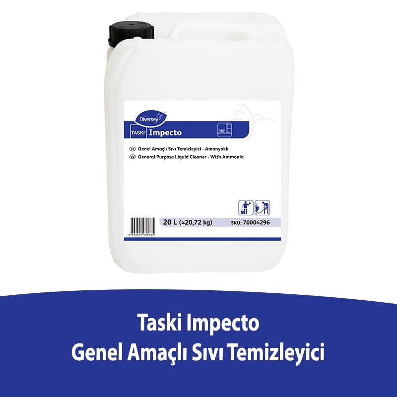 Diversey Taski Impecto Amonyaklı Gemel Temizlik Deterjanı 20 L - DIVERSEY