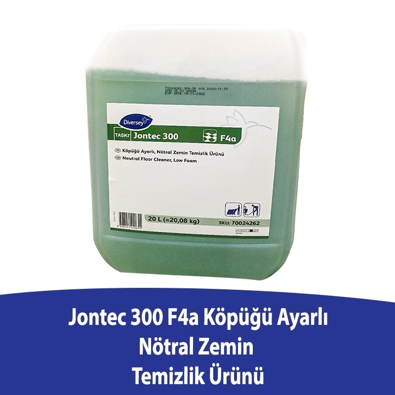 Diversey Taski Jontec 300 F4A Nötral Zemin Temizlik Deterjanı 20 L - DIVERSEY