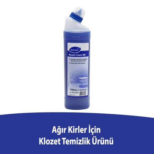 Diversey Taski Room Care R6 Ağır Kirler İçin Klozet Temizlik Ürünü 750 ML - 1