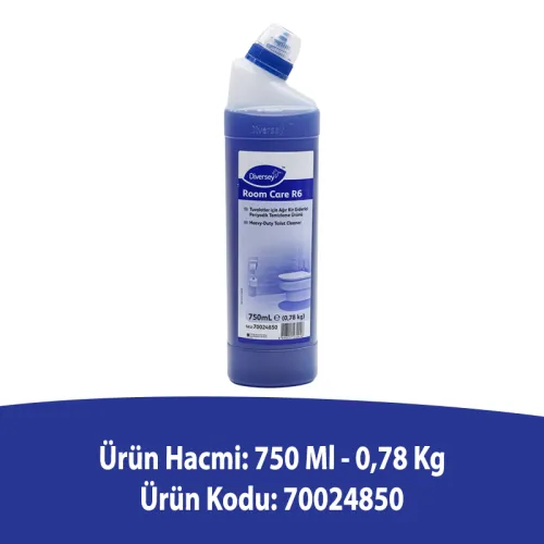 Diversey Taski Room Care R6 Ağır Kirler İçin Klozet Temizlik Ürünü 750 ML - 2