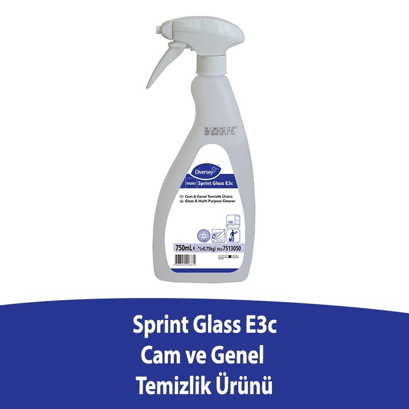 Diversey Taski Sprint Glass E3C Cam Temizleme Ürünü 750 ML - DIVERSEY