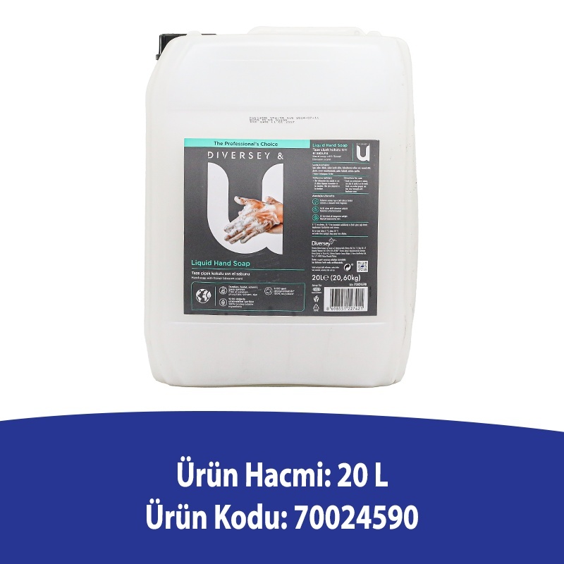 Diversey & U Liquid Hand Soap Sıvı El Sabunu 20 Litre - 2