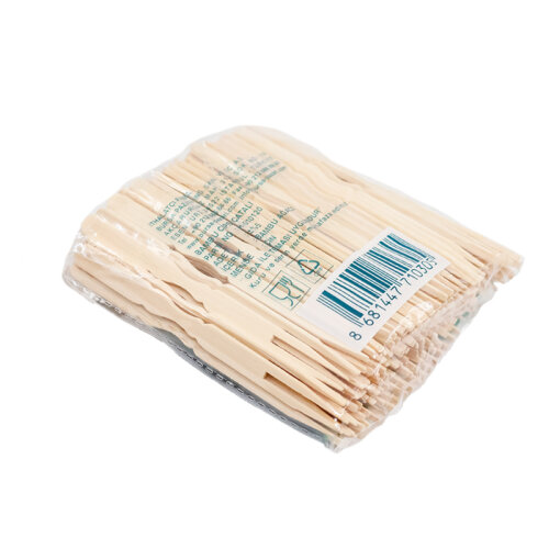 Dolphin Bambu Cips Çatalı 9 Cm 100 Adet - 3