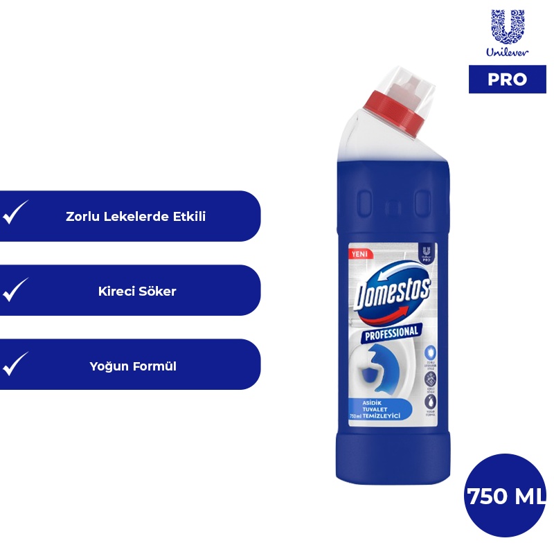 Domestos Professional Tuvalet Temizleyici 750 Ml U Pro Wc Temizleyici - DOMESTOS
