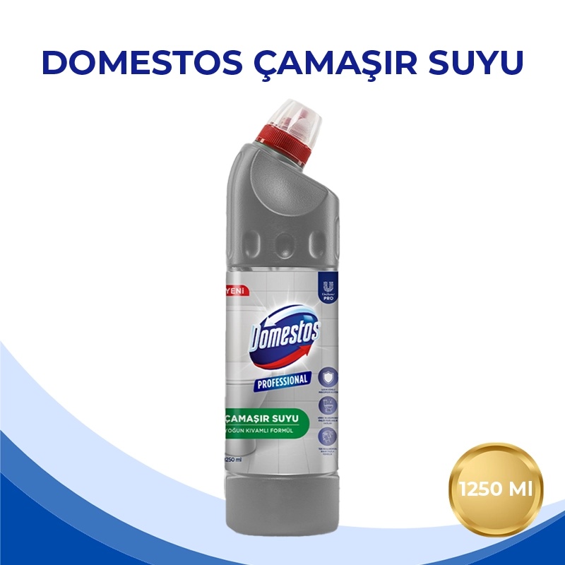 Domestos Professional Yoğun Kıvamlı Çamaşır Suyu 1250 Ml U-Pro - DOMESTOS (1)