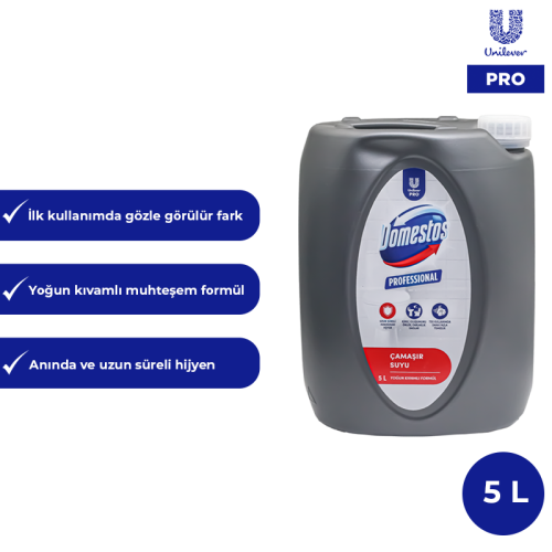 Domestos Professional Yoğun Kıvamlı Çamaşır Suyu 5L - 5Kg U Pro - 1