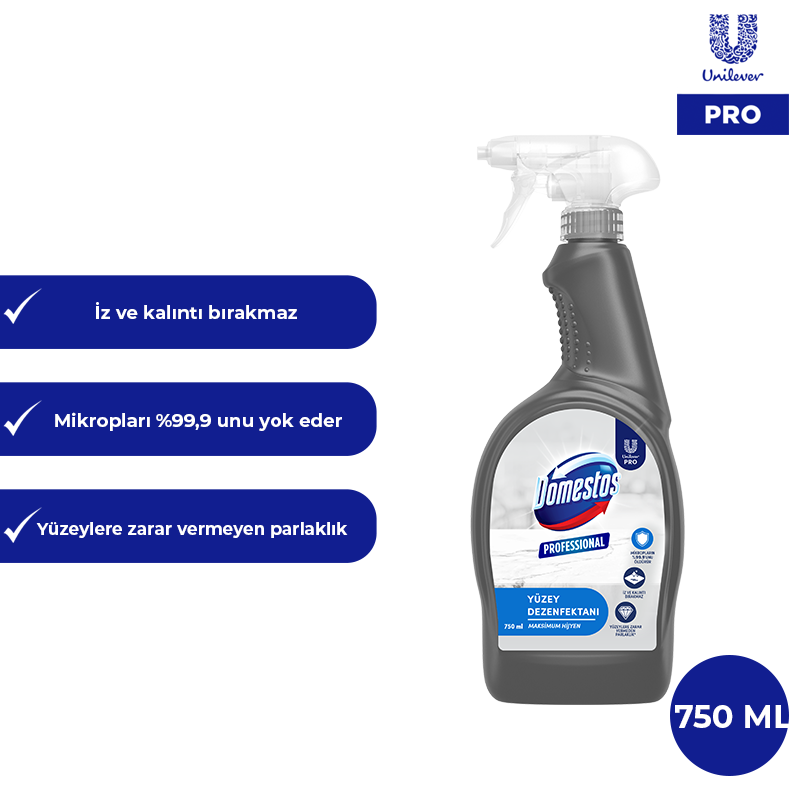 Domestos Professional Yüzey Dezenfektanı 750 Ml U Pro - 1