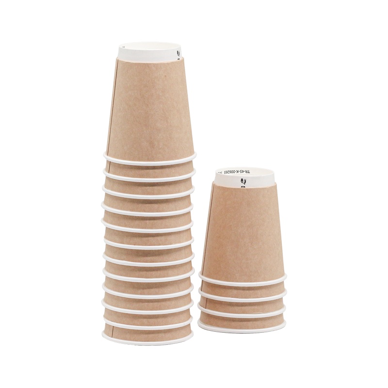 Double Wall Karton Bardak 8 Oz Kraft Karton Bardak 500 Lü - DOUBLE WALL (1)
