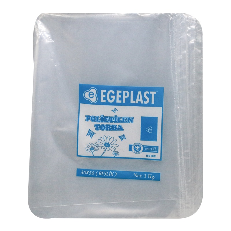 Ege Plastik Polietilen Süt Torbası 30x50 5'lik - EGE PLASTİK