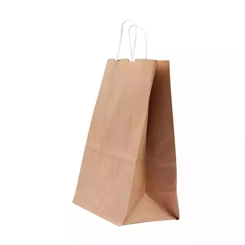 Esmer Kraft Kağıt Çanta Orta 25x12x31cm 25li - ANGUN AMBALAJ (1)