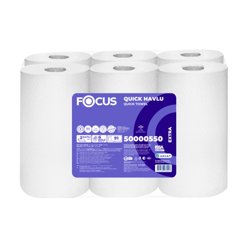 Focus Extra Quick Havlu 91 Metre 6'Lı 20,7 Cm - Focus (1)